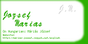 jozsef marias business card